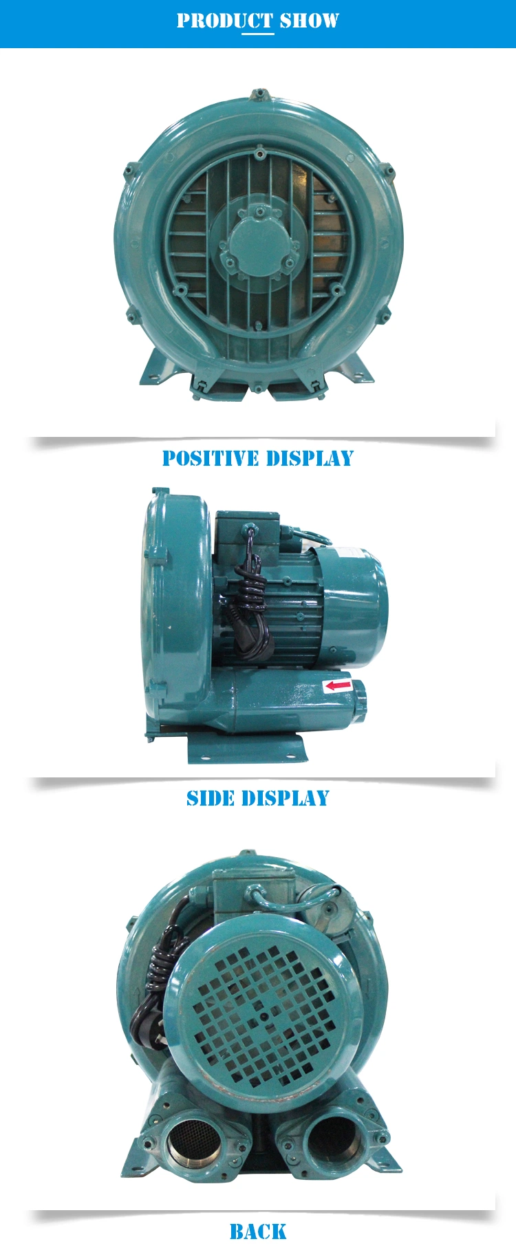 Swimming Pool Ventilation System 1-10HP Air Blower